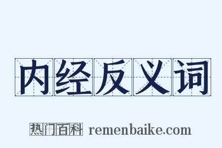 内经反义词是什么意思的图片